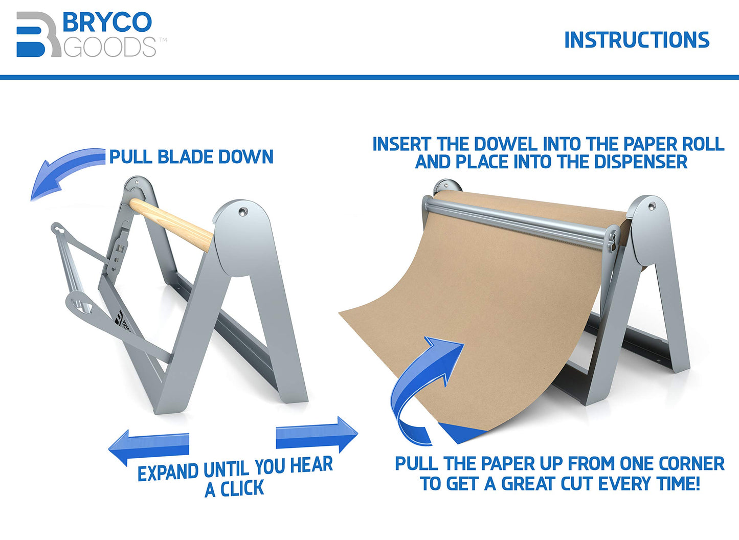 Paper Roll Dispenser and Cutter
